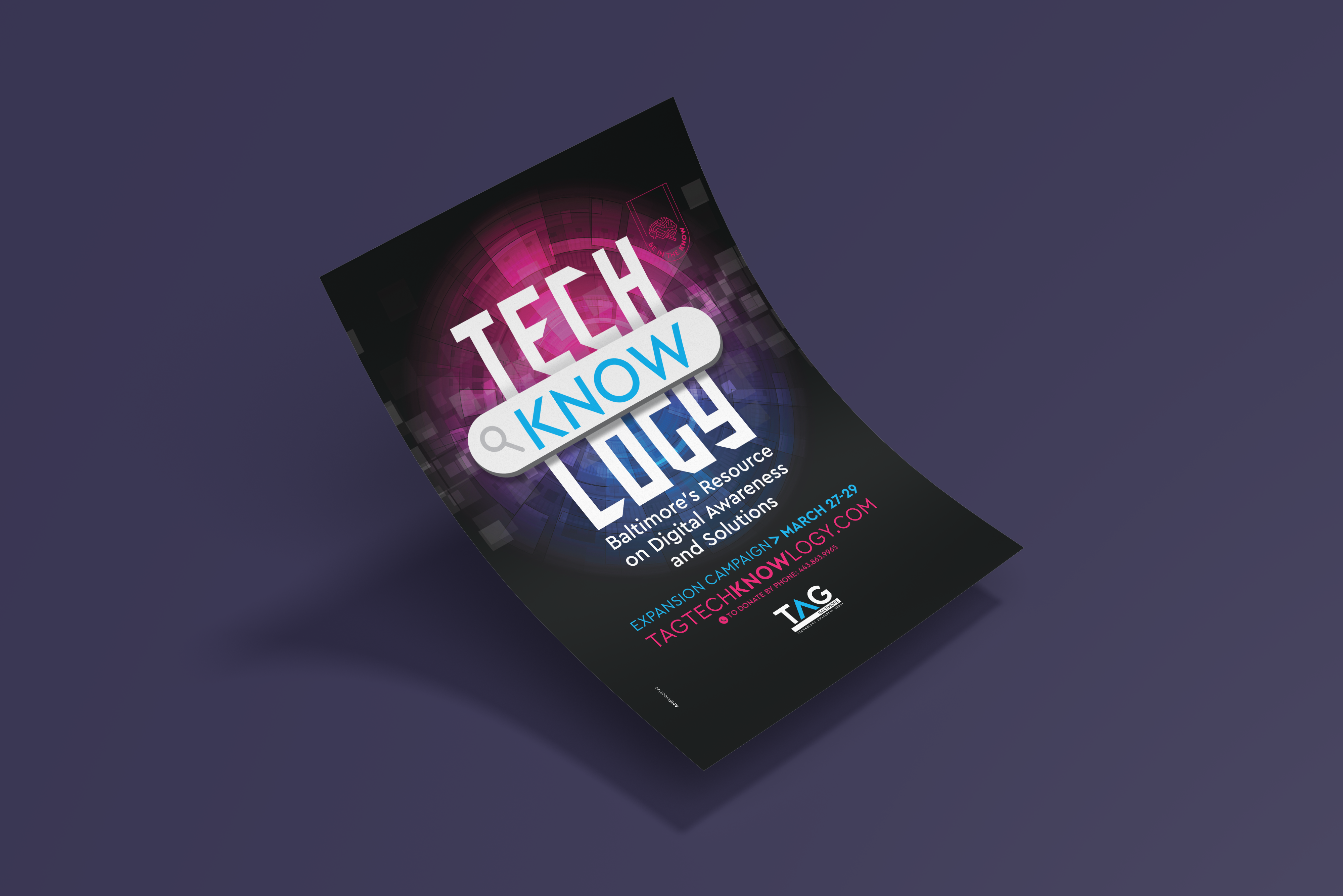 Tag TechKNOWlogy campaign ad design
